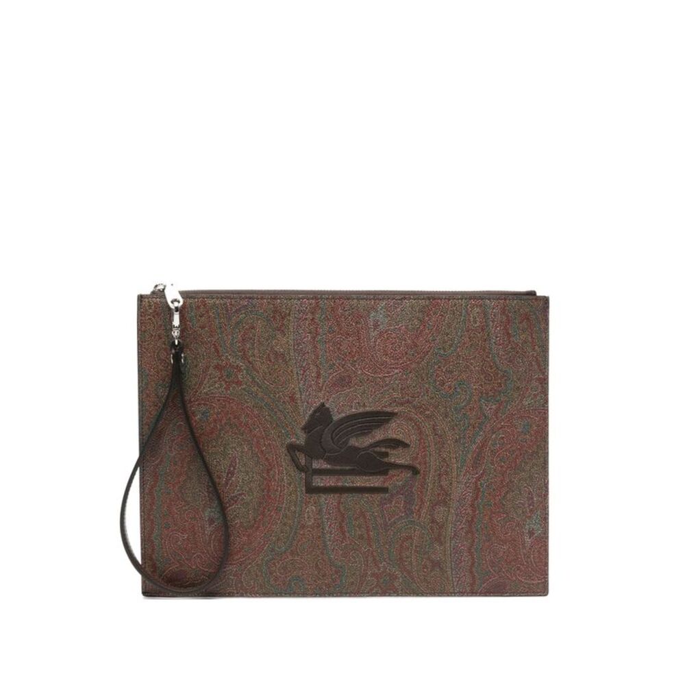Etro Brown Clutch Bags Men